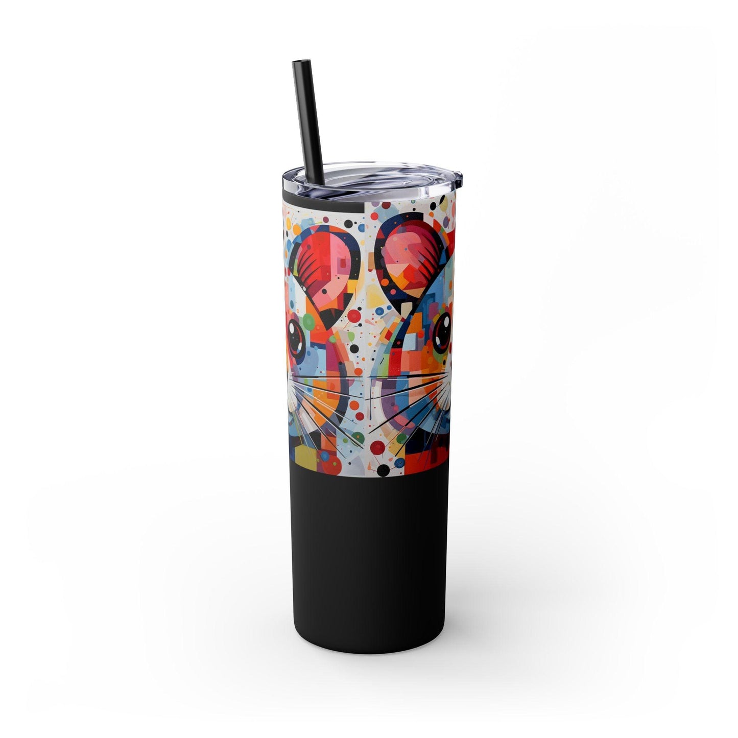 Hamster's Playful Energy Limited Edition 20 oz Geometric Art Tumbler