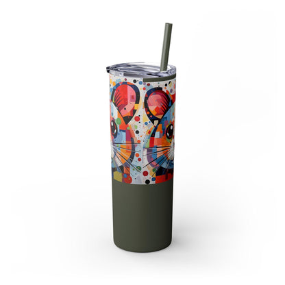 Hamster's Playful Energy Limited Edition 20 oz Geometric Art Tumbler 