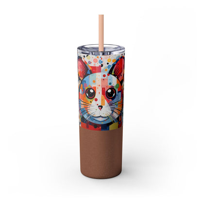 Hamster's Playful Energy Limited Edition 20 oz Geometric Art Tumbler 