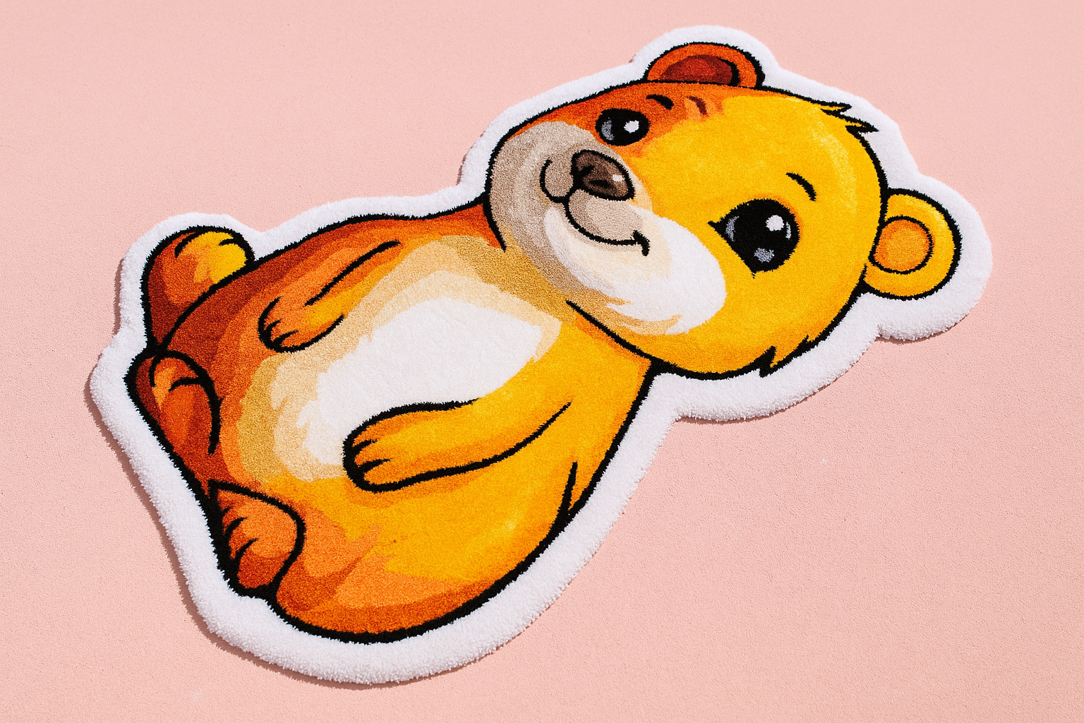 Hand tufted prairie dog rug – unique animal shaped nursery accent