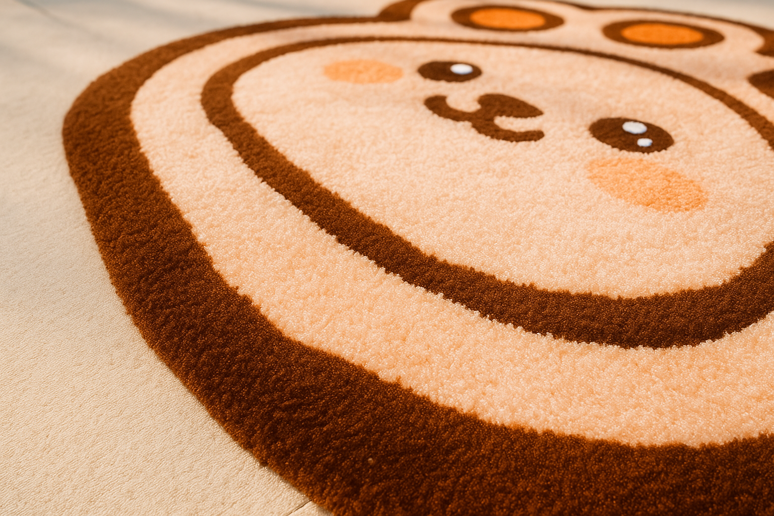 Hand Tufted Paw Print Area Rug 