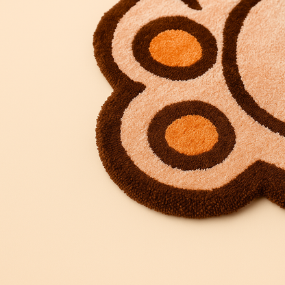 Hand Tufted Paw Print Area Rug 