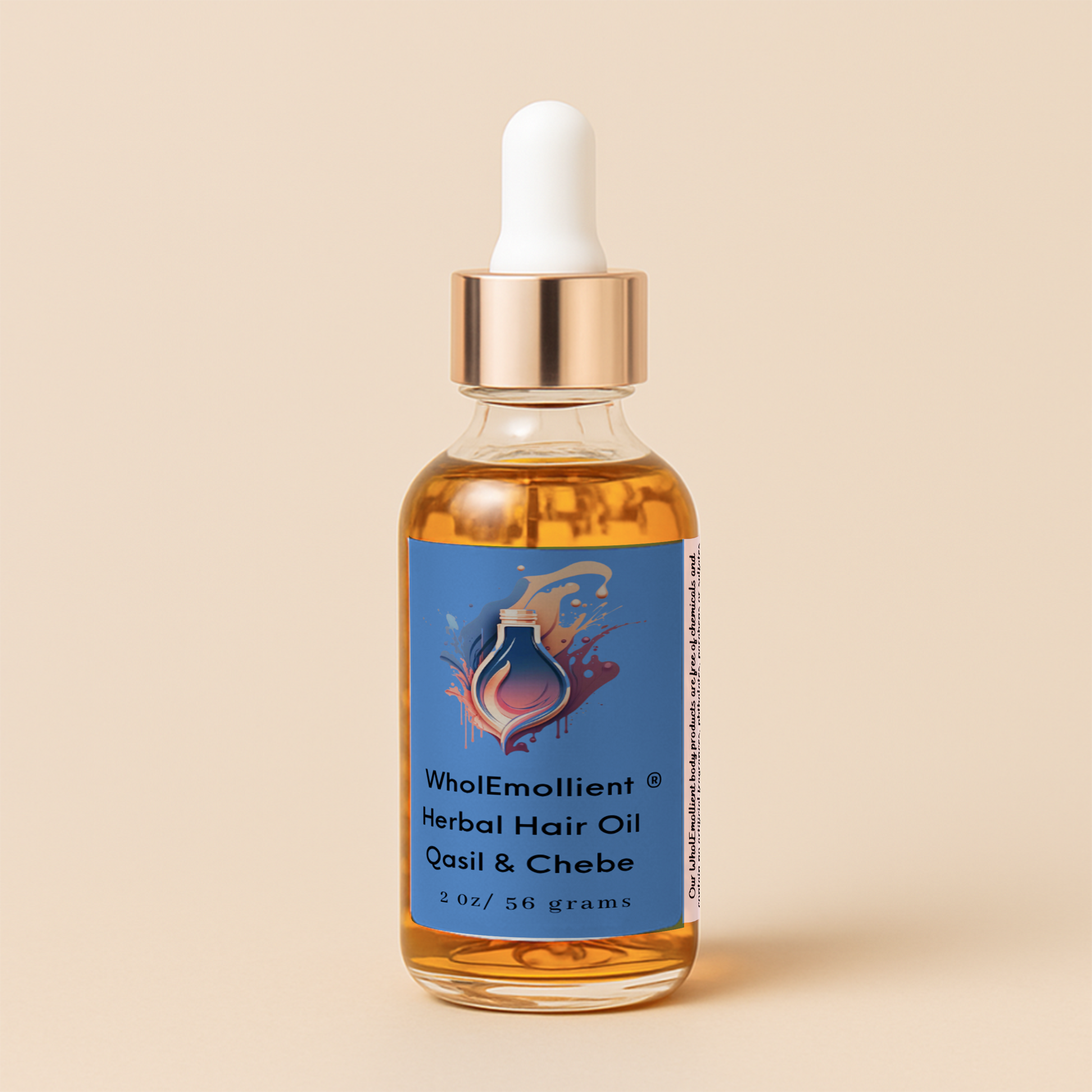 Herbal Qasil and Chebe hair growth oil with Batana oil – natural growth oil for textured and Black hair