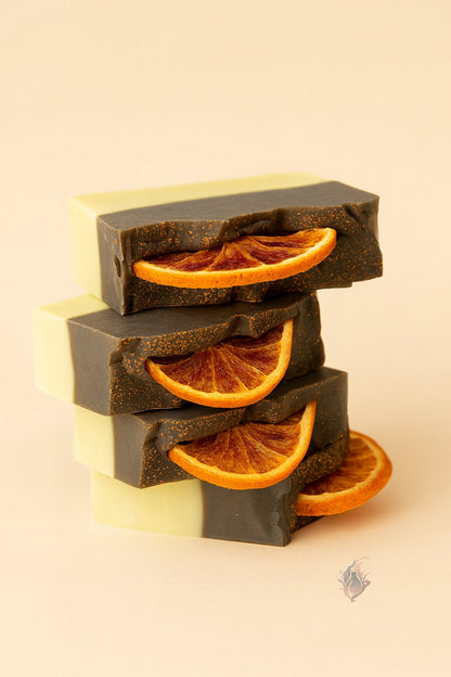Limited Edition Orange & Charcoal Artisan Soap 