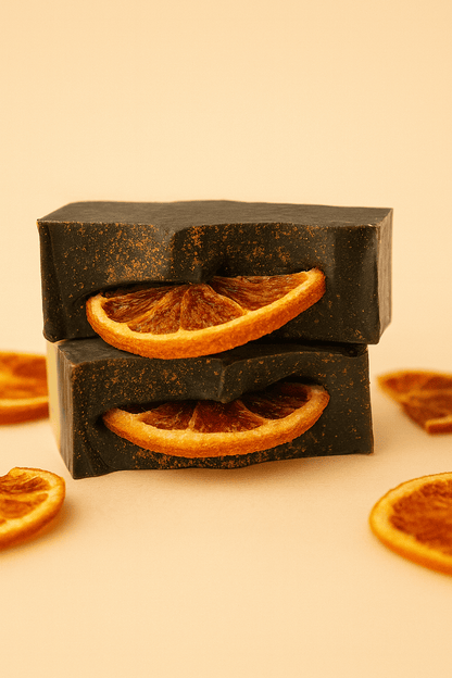 Limited Edition Orange & Charcoal Artisan Soap 